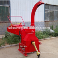 simple PTO shaft wood chipper hydraulic feeding